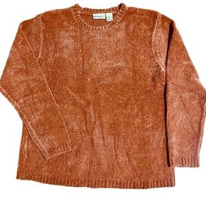 Adrian delafield for Haband soft burnt orange color sweater size XL